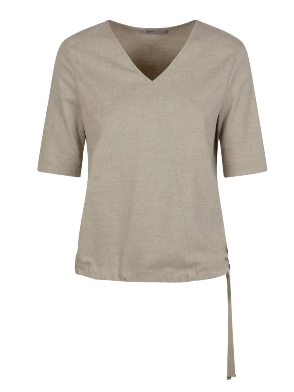 Herno V-neck side-tie top